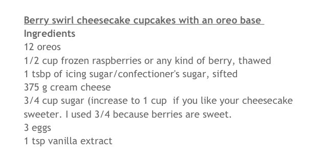 💕💕 Amazing Berry Swirl Cheesecake Cupcakes With Oreo Base 💕💕