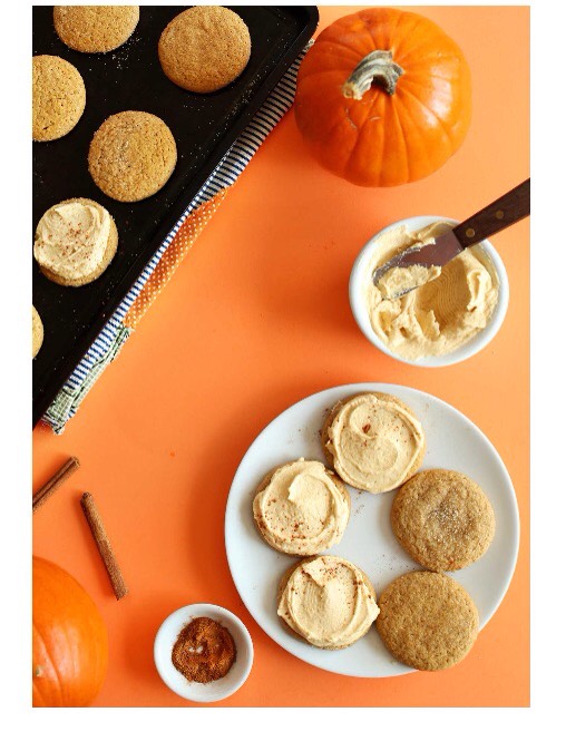 Vegan Pumpkin Sugar Cookies