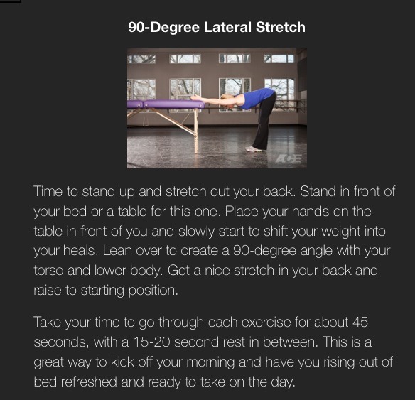 "Start Your Day Off Right With Five Simple Stretches"