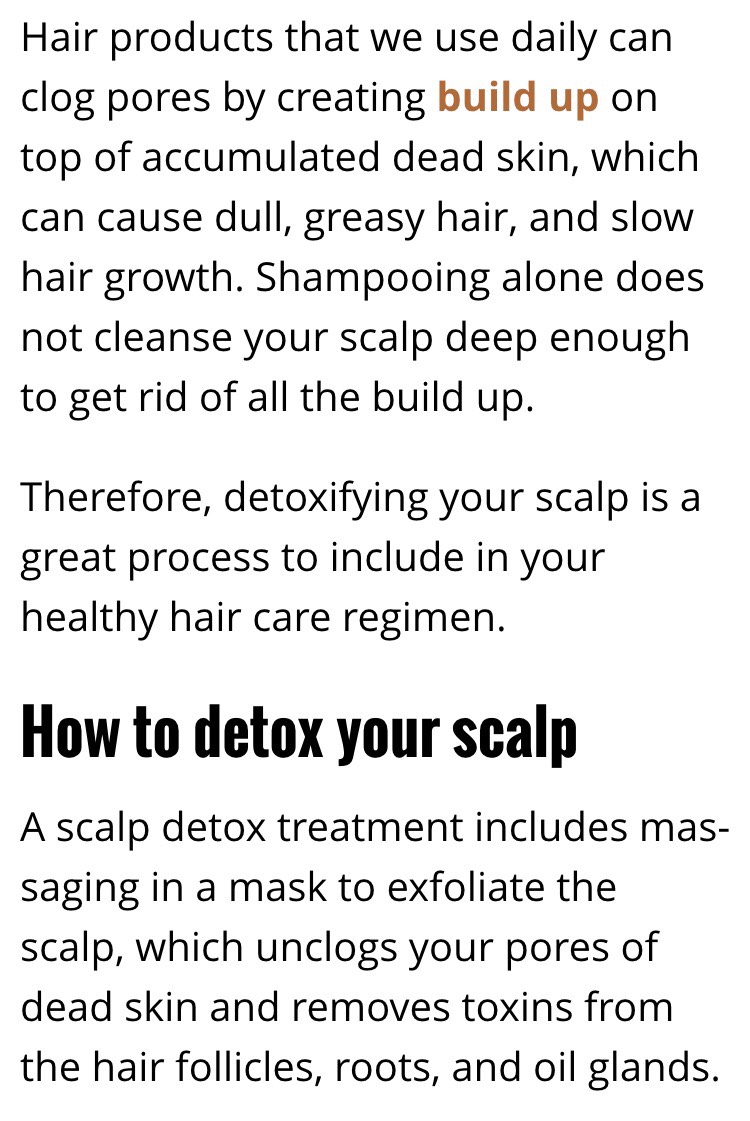 ✨Scalp Detoxing✨