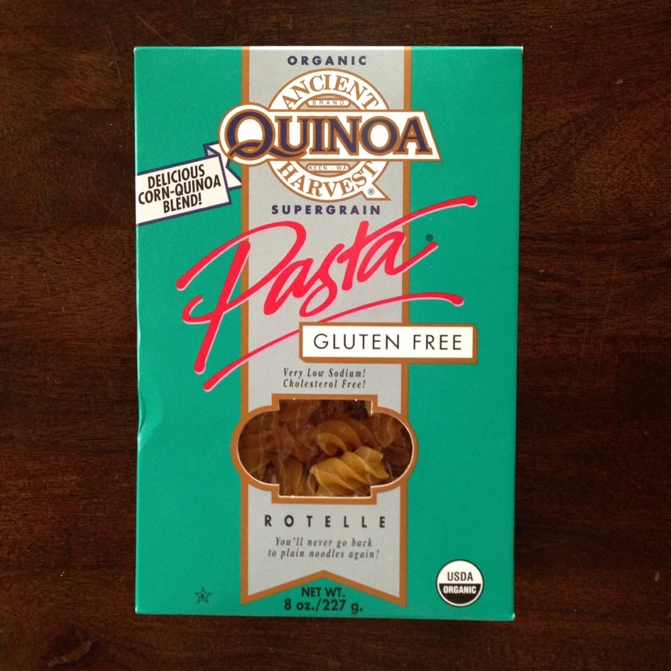 Cook organic quinoa noodles in a pot of boiling water 