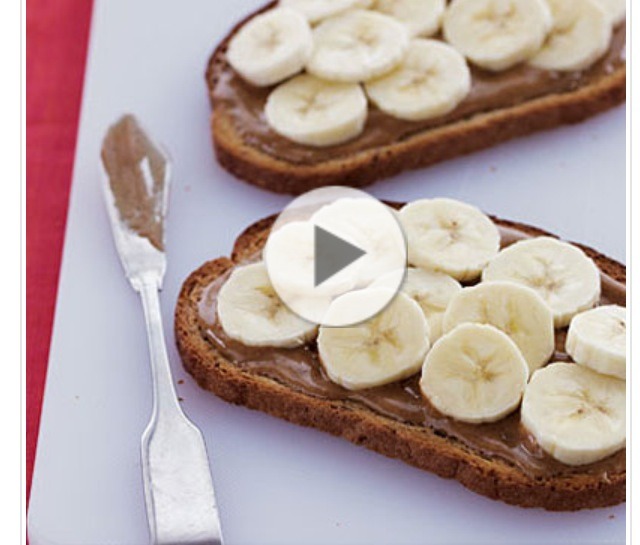 Banana and almond butter toast 