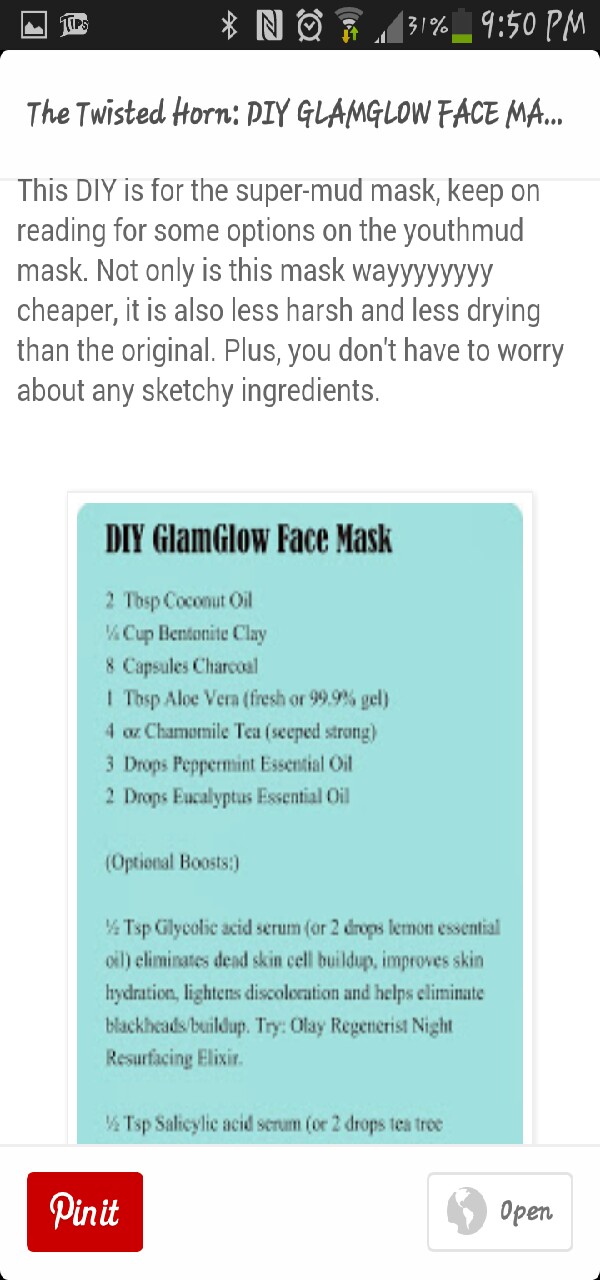 DIY Glam Glow Sephora Mudmask!