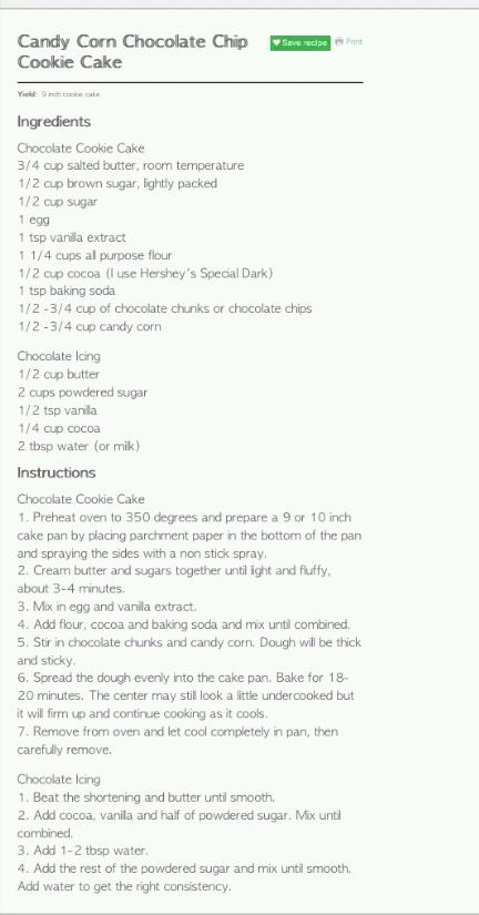 Candy Corn Cake
