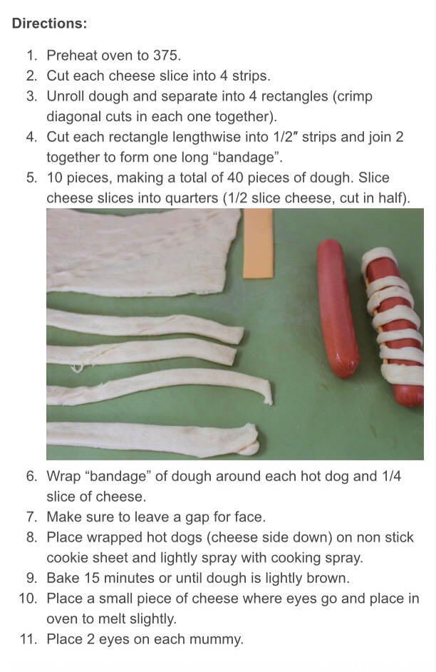 ✨ Cheesy Mummy Hot Dogs✨👌👌