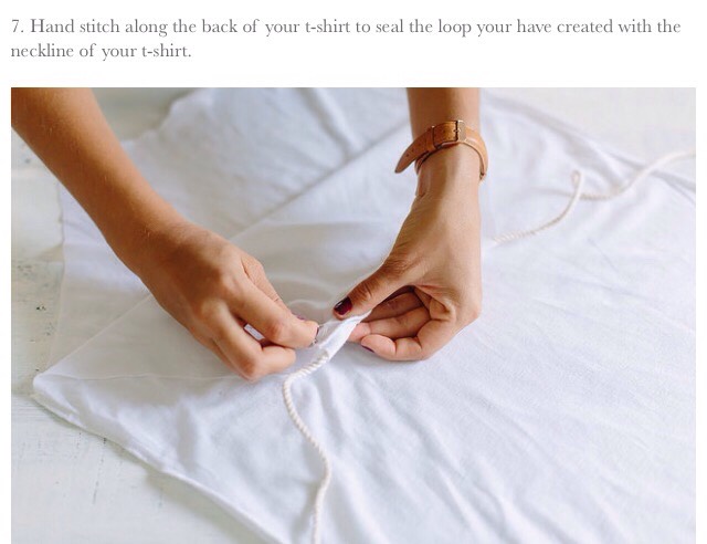 Super-Easy DIY T-Shirt Into Halter Top