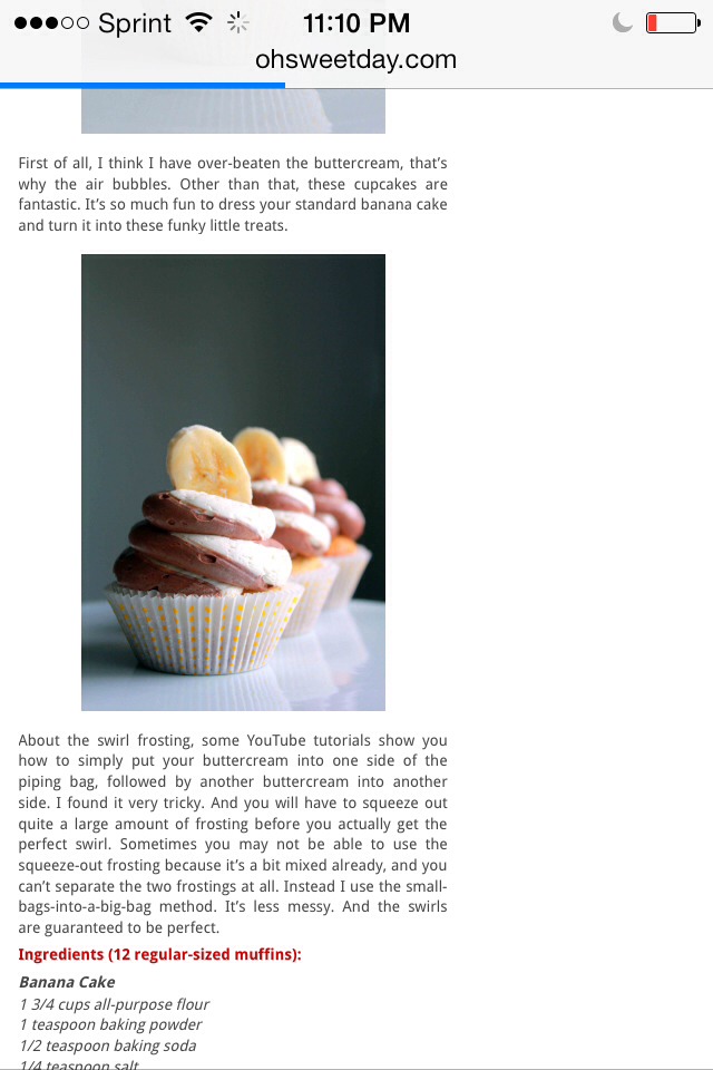 Banana Cupcakes With Nutella Buttercream Swirl Frosting