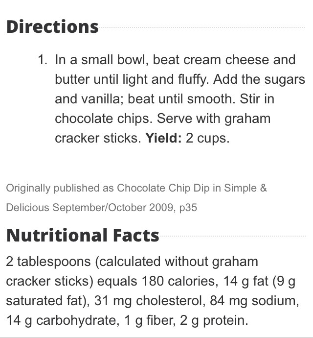 Chocolate Chip Dip!