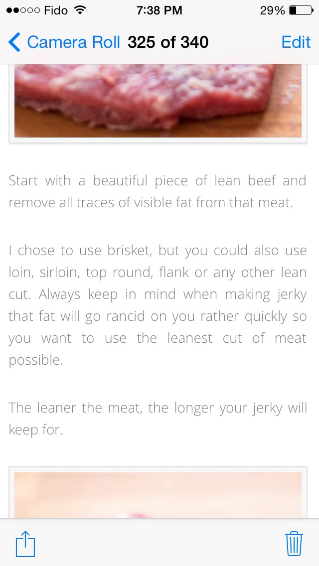 Homemade Beef Jerky 