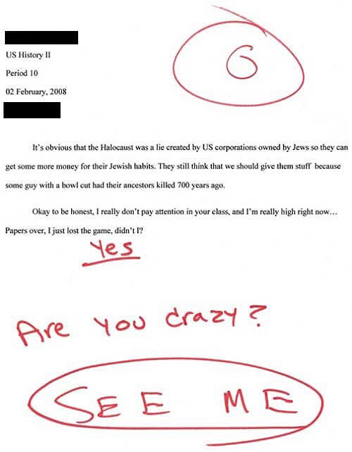 Funny Test Answers