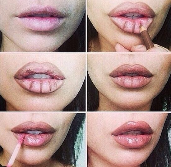 Lastly, if you want to step it up a little more, you can use lip contouring to give it a maximum plump. Be sure to use light lipgloss colors like, pink, nude, and clear. And stay away from matte lipstick for best results. Good luck and thanks for viewing, you'll find all of the products in my shop💋