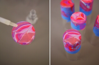 Allow to dry completely before applying a layer of clear polish.