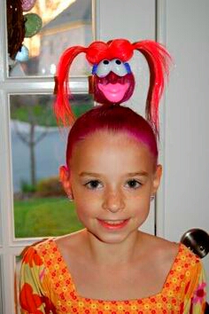 Crazy Hair Day At School!!! 