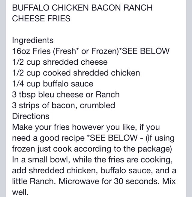 Buffalo Chicken Bacon Ranch Cheese Fries🍟🍖🍟