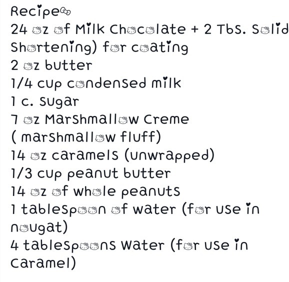 Homemade Snicker Bars