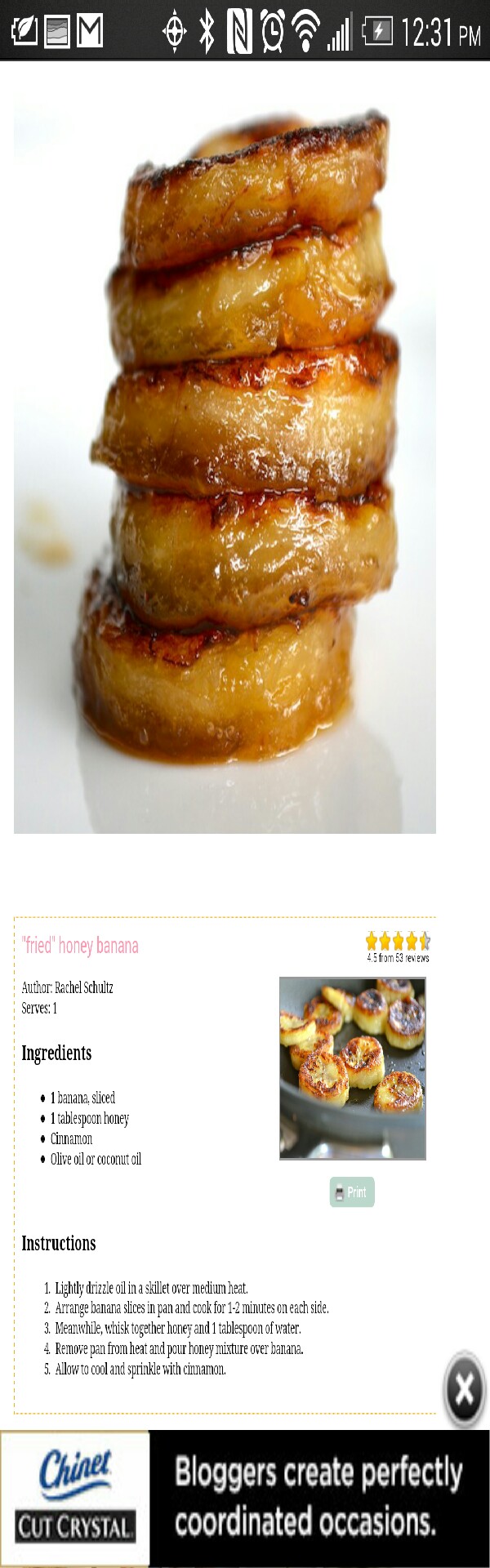 fried cinnamon bananas