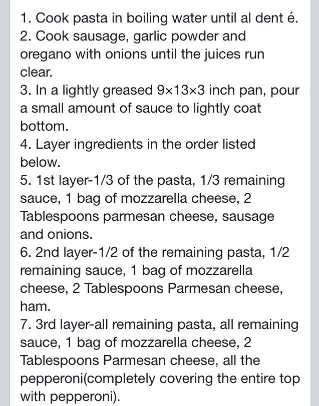 Pizza Casserole 