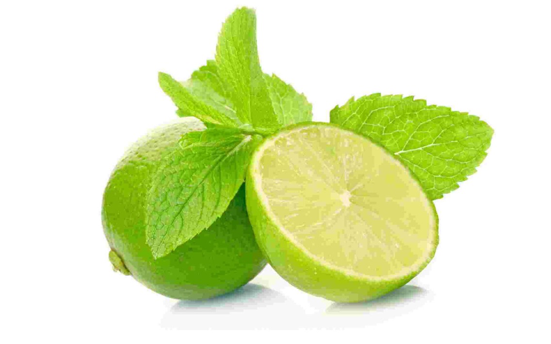 1/2 of a lime
The acid of lime juice reduces pimples and helps to even skin tone