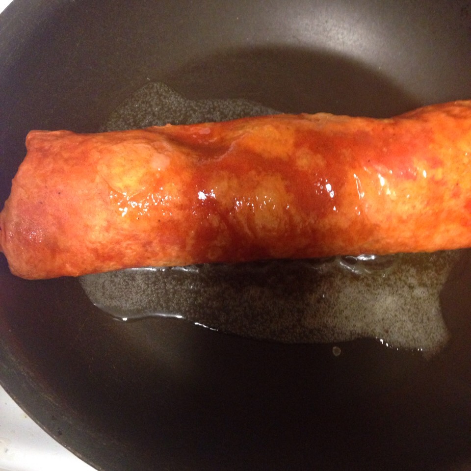 If you wanna get fancy, put it in some oil and sear it in a pan on two sides. Mmm .. Nom, nom, nom
