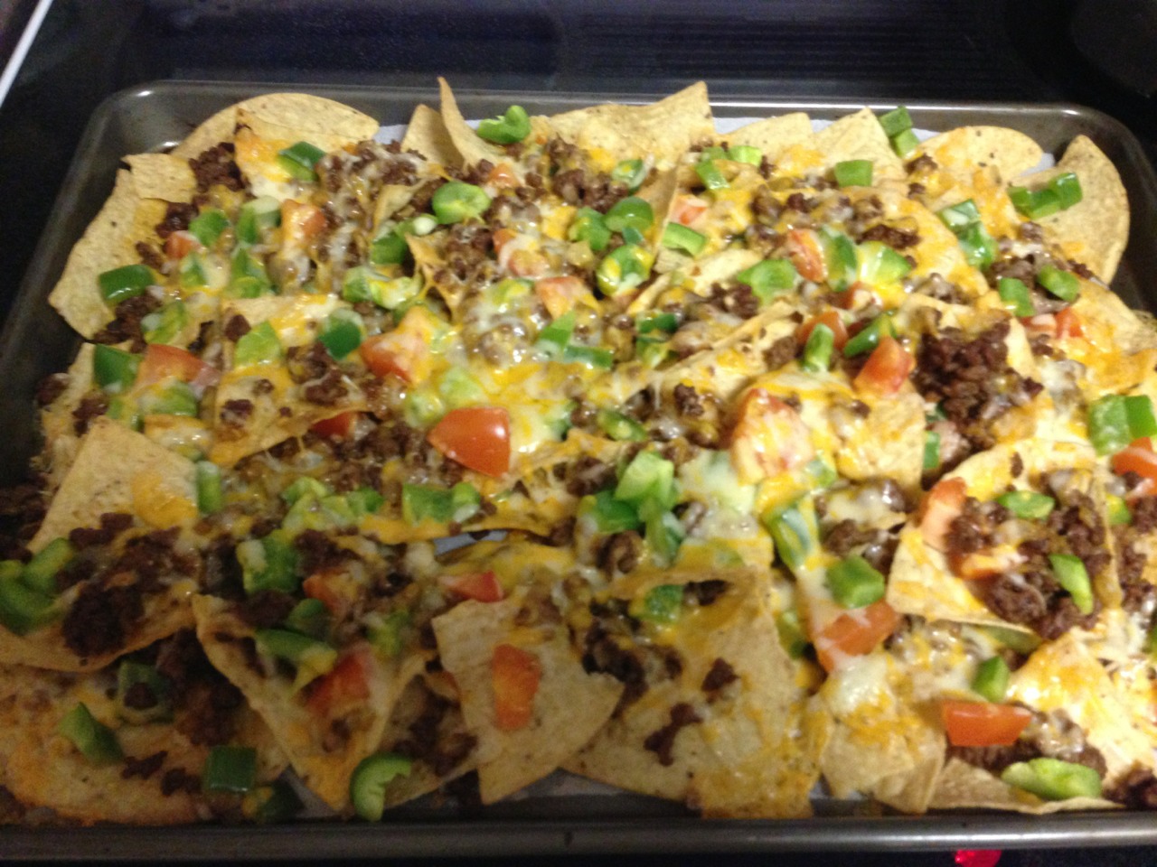 Ready when cheese is melted about 10 mins
Take out of oven and enjoy with salsa, sour cream or avocado
