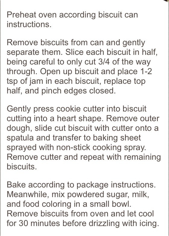 Valentine's Day Breakfast Biscuits. Please Like.