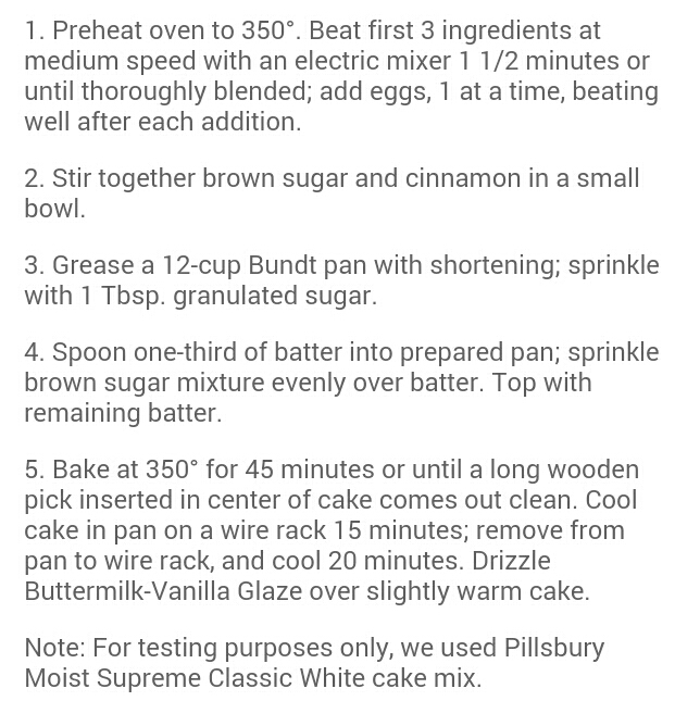 Buttermilk Breakfast Cake