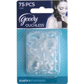 Clear hair elastics (great for all types of braids & keeps them in place. They do break sometimes, though, so keep a couple in your backpack)