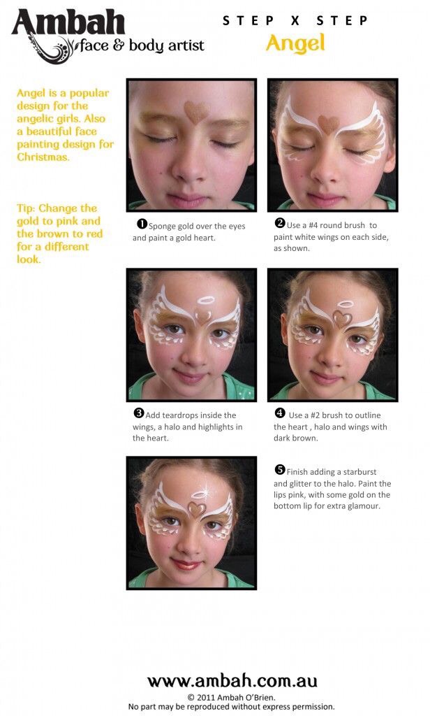 Face And Body Paint: Forehead And Sides. 