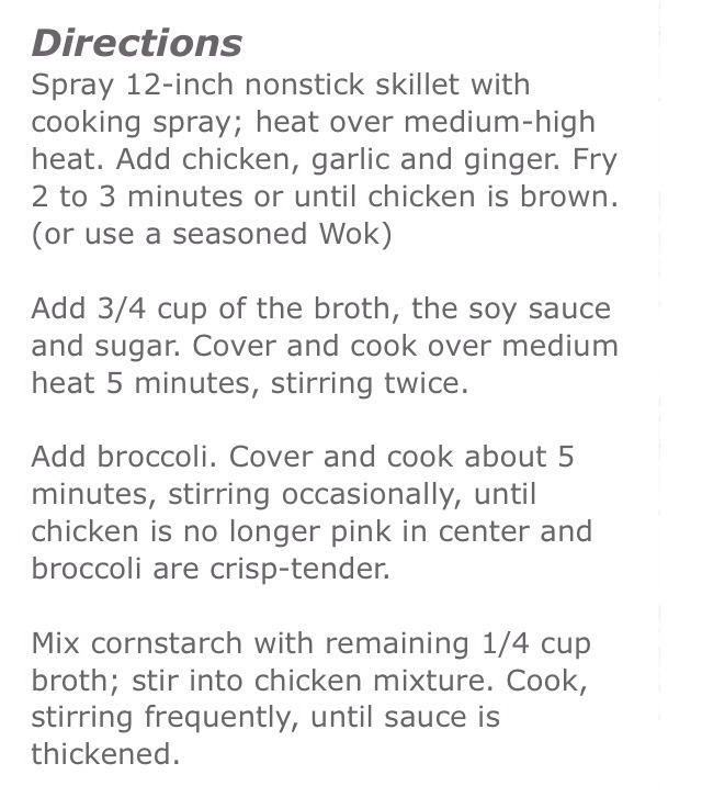 Chicken And Broccoli Stir