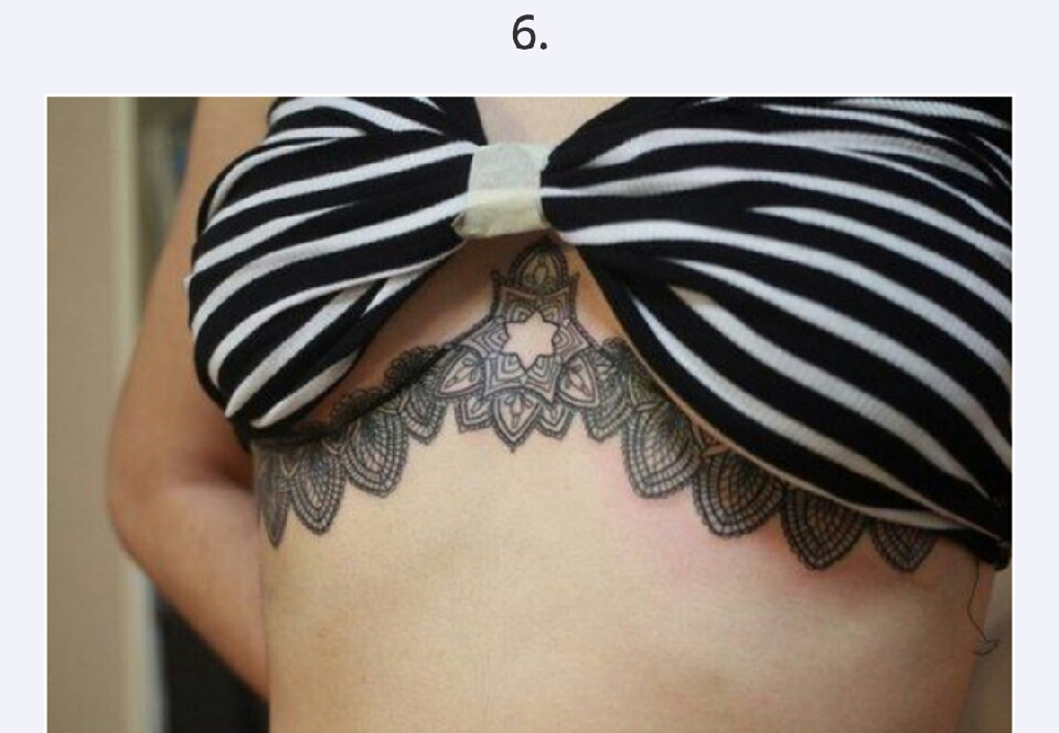 30 Sexy Under Breast Tattoos  You Won't  Be Able To Take Your Eyes Off Of!
