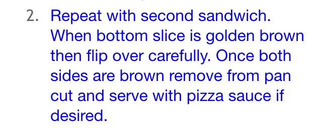 Pizza Grilled Cheese 