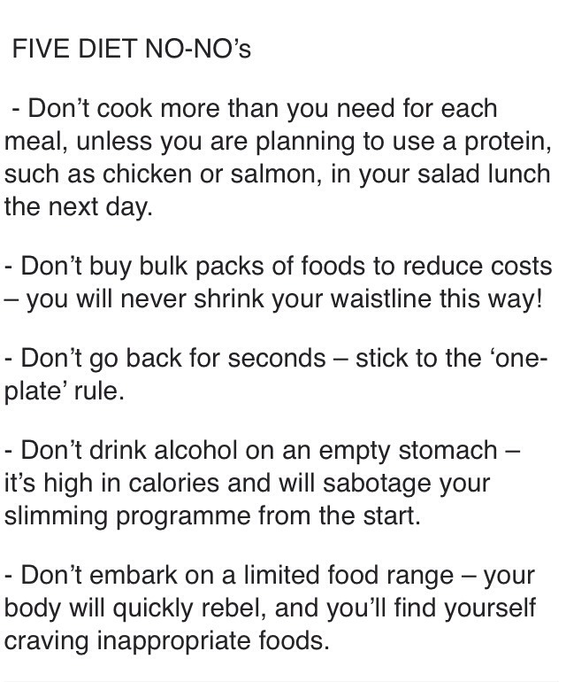 Diet DO's And DON'Ts For Weight Loss! It Comes Down To What You're Taking In.. 