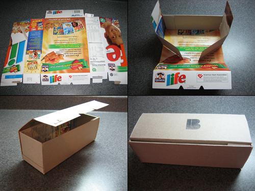 Use cereal boxes to make little gift boxes:
