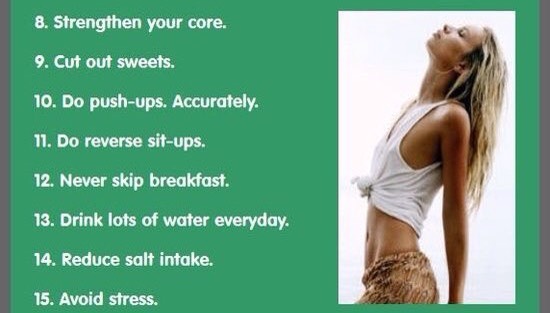 30 Flat Tummy Tips