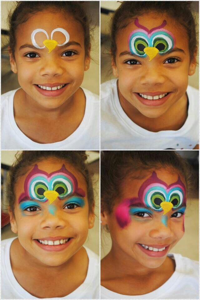 Face And Body Paint: Forehead And Sides. 
