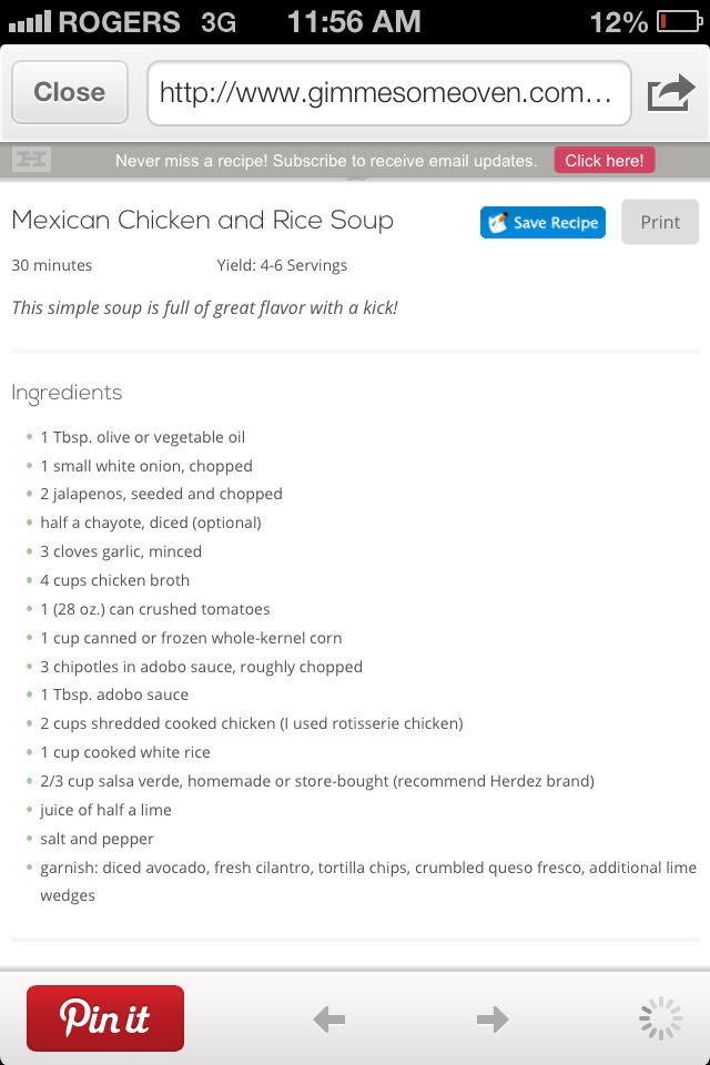 Chipotle Chicken And Rice Soup!!