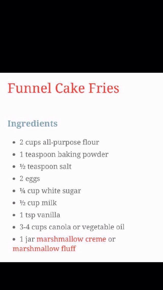 Funnel Cake Fries With Marshmallow Dip!!!!