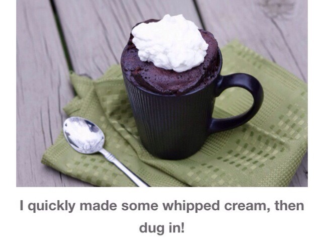 " Nutella Cake In A Mug" 😋