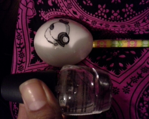 4. Cover it with clear nail polish.  It'll make it shinier.