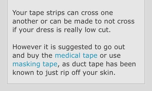 The Proper Way To Tape Your Chest For Wearing Backless Dresses