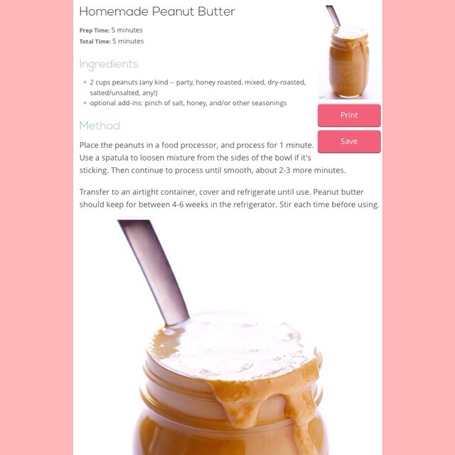 Homemade Peanut Butter