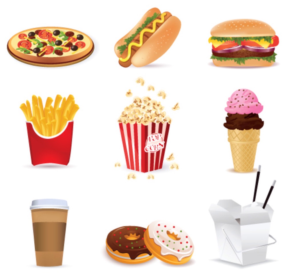 Say no to junk-food.
-fruit if you want something sweet
-dry edamame if you want something salty and crunchy
-plain yogurt with stevia and cinnamon if you want ice cream
-fresh veggies if you want chips
-squeezed lemon in sparkling water if you want a soda
-baked sweet potatoes instead of fries