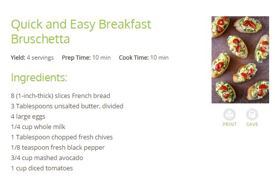 Quick And Easy Breakfast Bruschetta