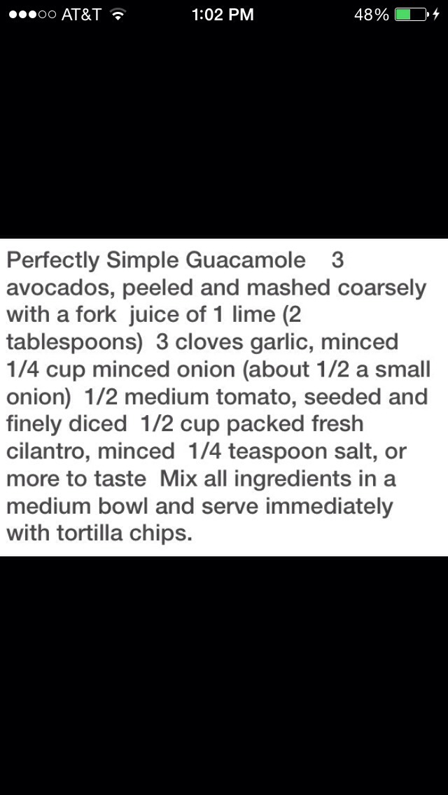 Simple Guacamole Dip 