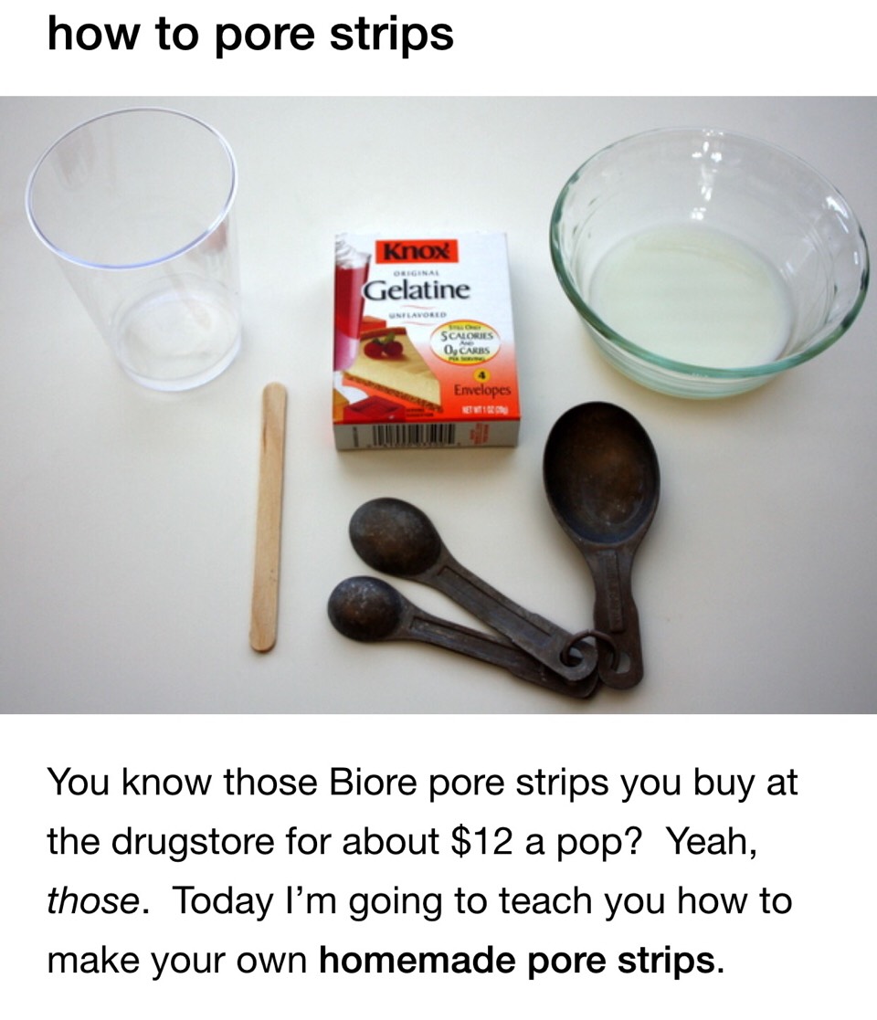 DIY Pore Strips With Only Two Ingredients. 😍