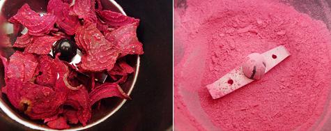 Blush with beets:

http://yumuniverse.com/easy-diy-beet-powder-cream-blush/