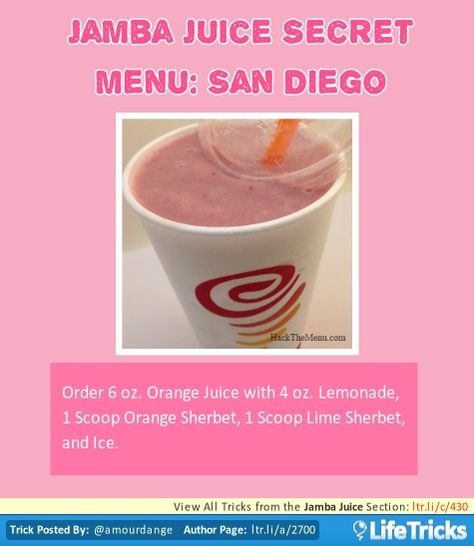💟✨Jamba Juice Secret Menu & How To Order/ Make Them✨💟