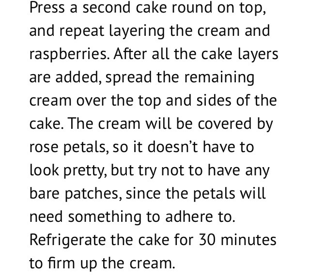 Raspberry Rose Cake 