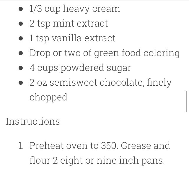 DELICIOUS MINT CHOCOLATE CHIP CAKE!