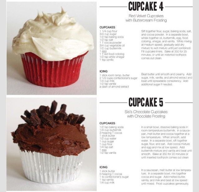 💙30 Different Easy To Make Cupcake Recipes!!!!!(:💙